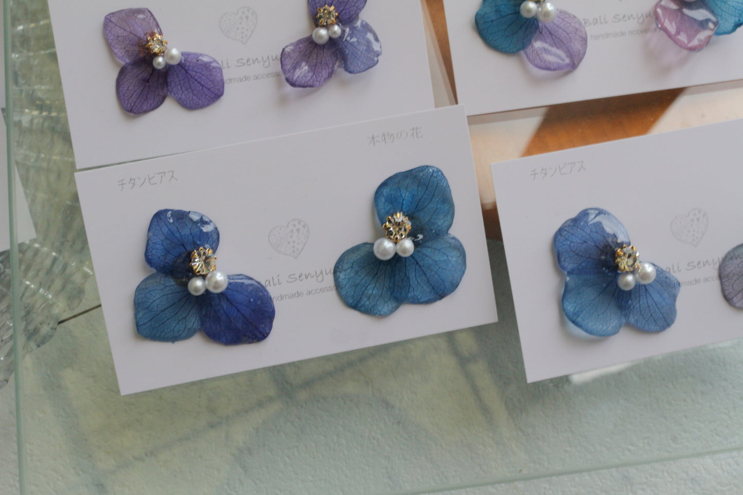 Hydrangea Wing No.145- Titanium Pierce(ピアス）