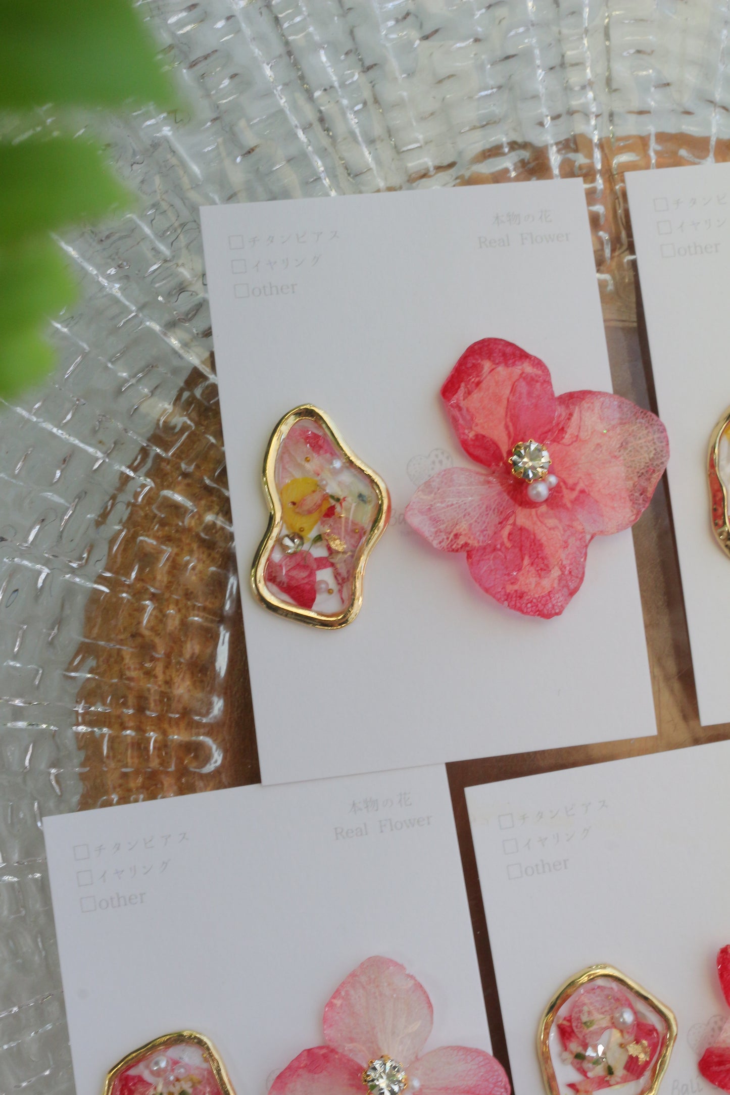 Hydrangea and Flower Medallion No.5 パーツ選べます。