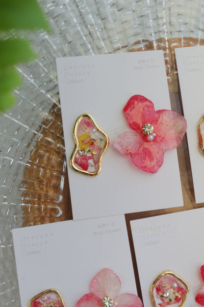 Hydrangea and Flower Medallion No.5 パーツ選べます。