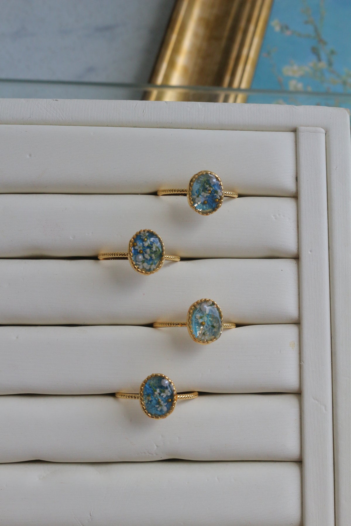 Gogh Almond Tree in Blossom Inspired Ring No.1 - アーモンドの花