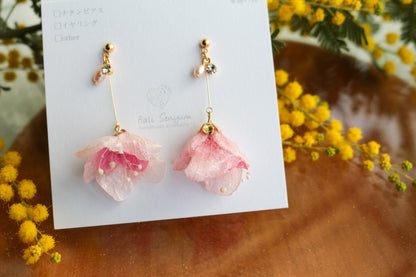 Flower Skirt Earrings - No.4 ピアスorイヤリング