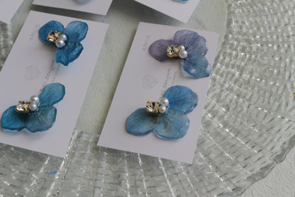 Gradation Hydrangea Wing No.146- Clip-on(イヤリング）