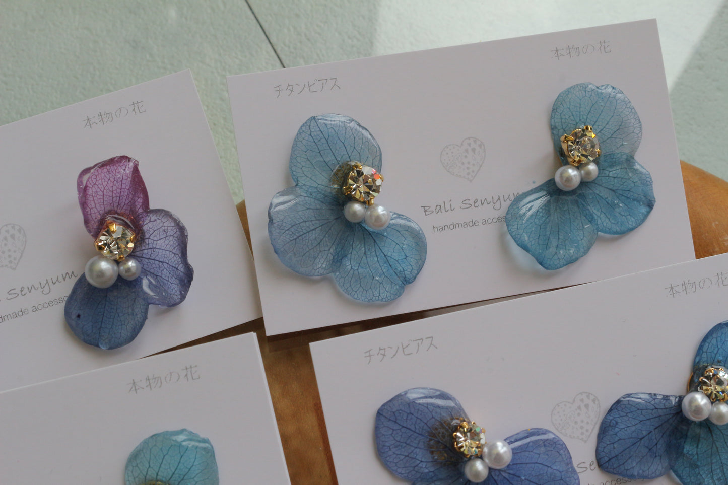 Hydrangea Wing No.145- Titanium Pierce(ピアス）