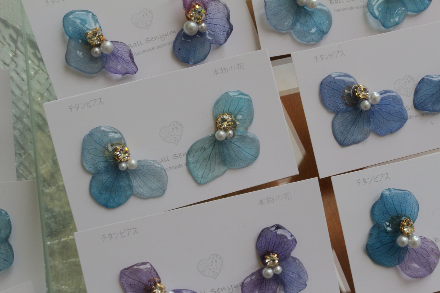 Hydrangea Wing No.145- Titanium Pierce(ピアス）
