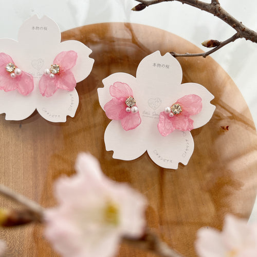 Wing Someiyoshino Sakura Earrings No.1