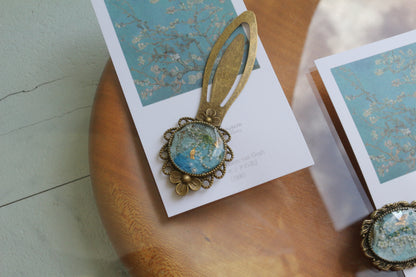 Gogh Inspired Flower Book Mark No.1 - アーモンドの花