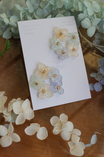 En Flower Earring 円と縁- Titanium Pierce(チタンピアス ）No.1