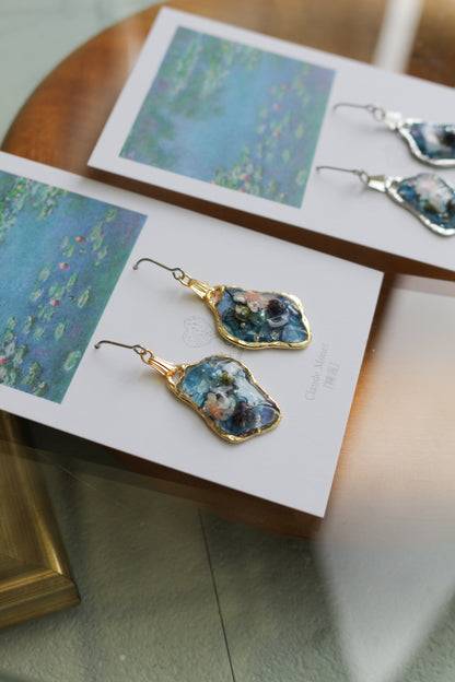 Claude Monet Water Lilies Inspired Dangling -睡蓮