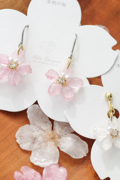 Dangling Someyoshino Sakura Earrings- Small #S020