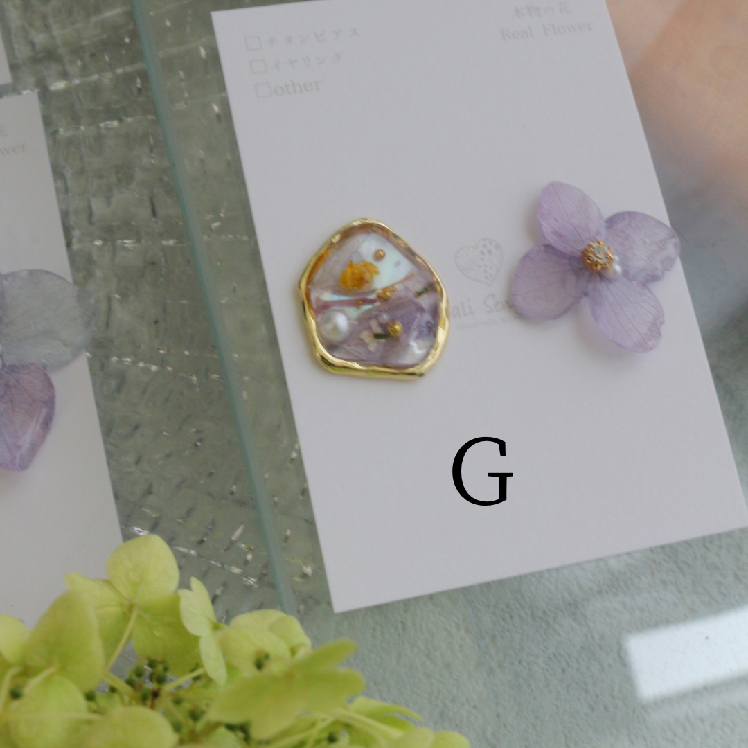 Hydrangea and Flower Medallion No.4 パーツ選べます。