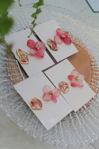 Hydrangea and Flower Medallion No.5 パーツ選べます。