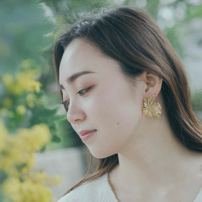 Lily Pad Metal Pierce Earring No.2 〜Sakkoly