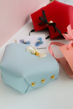 Heart Shaped Faux Leather Gift Bag