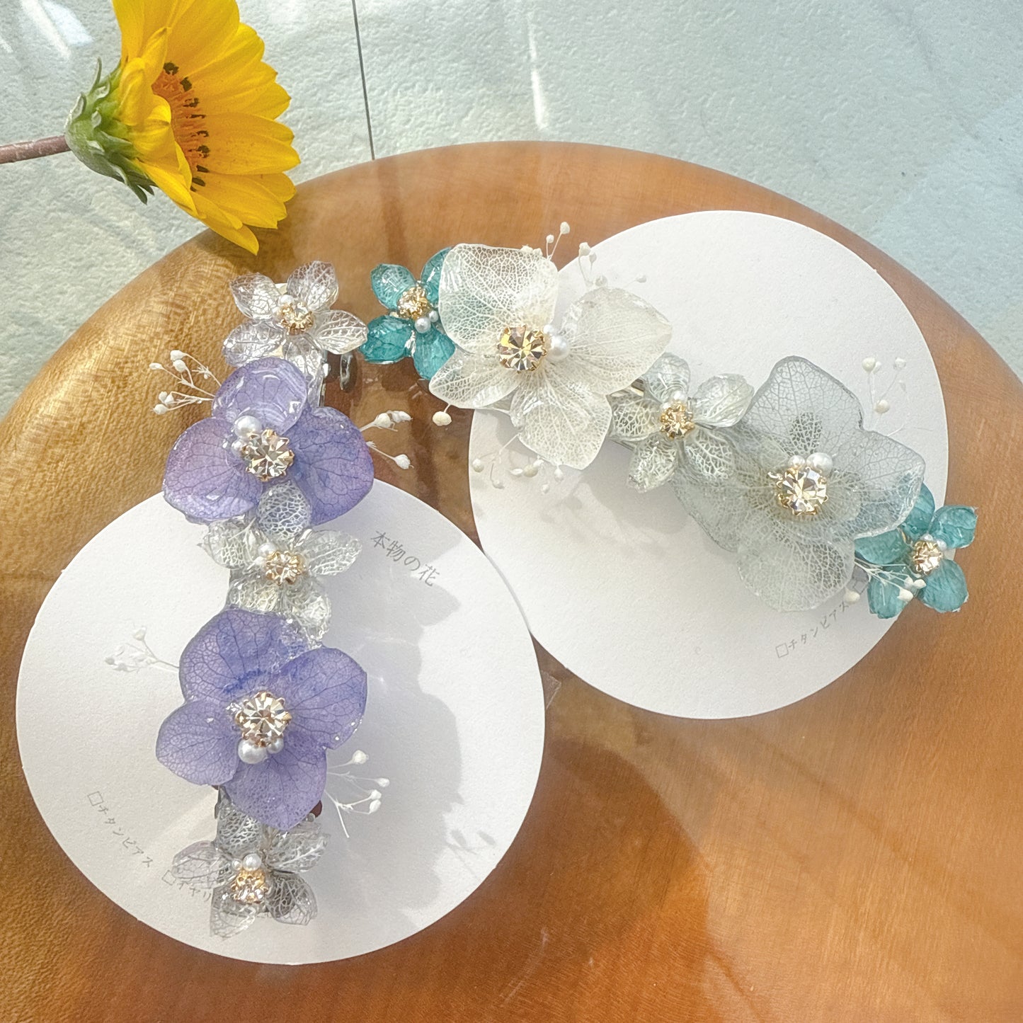 Hydrangea Hair Barrette No.14