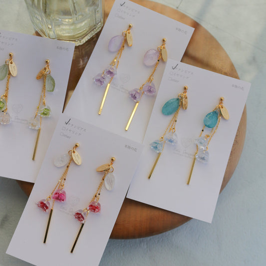Floral Earring- 残暑の風　No.2