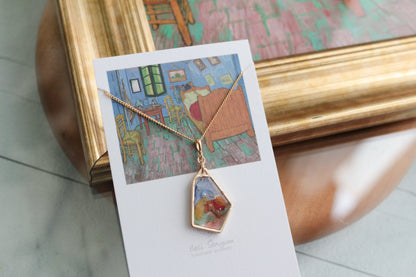 Gogh's Bedroom in Arles Inspired Necklace - ゴッホの寝室