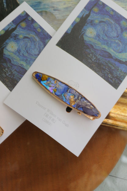 Gogh's Inspired Hair Clip - 星月夜