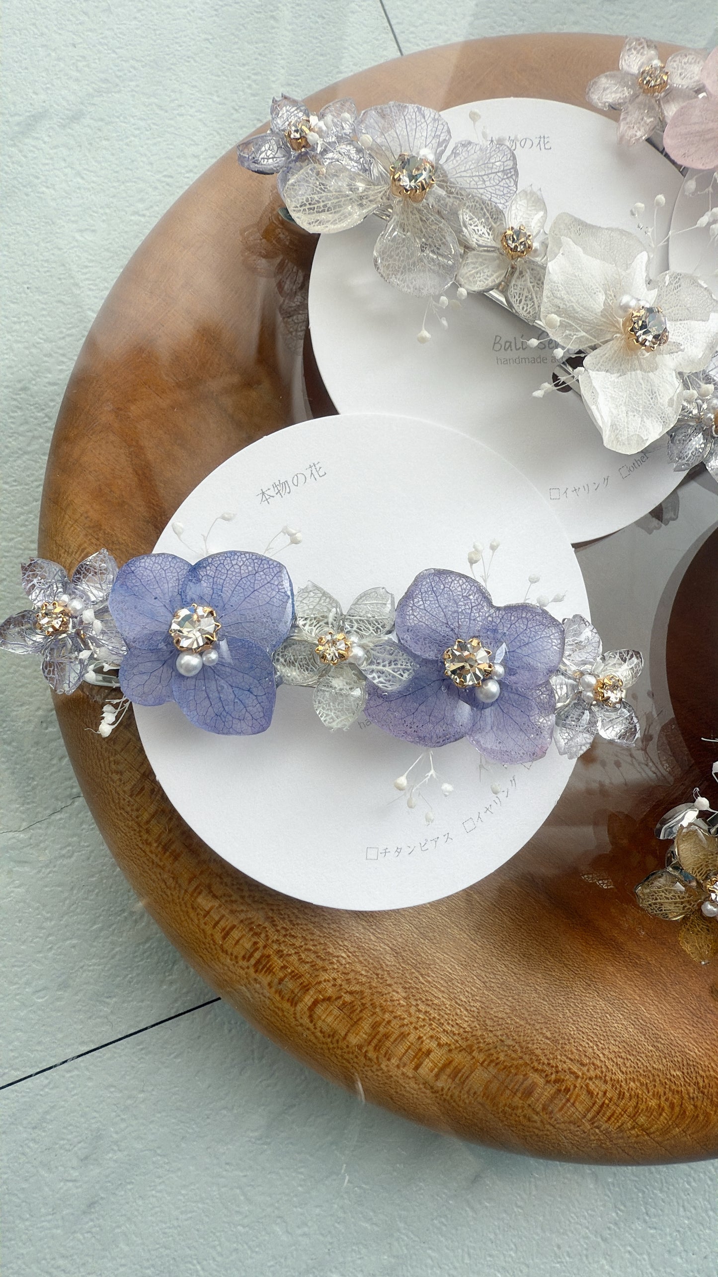 Hydrangea Hair Barrette No.13
