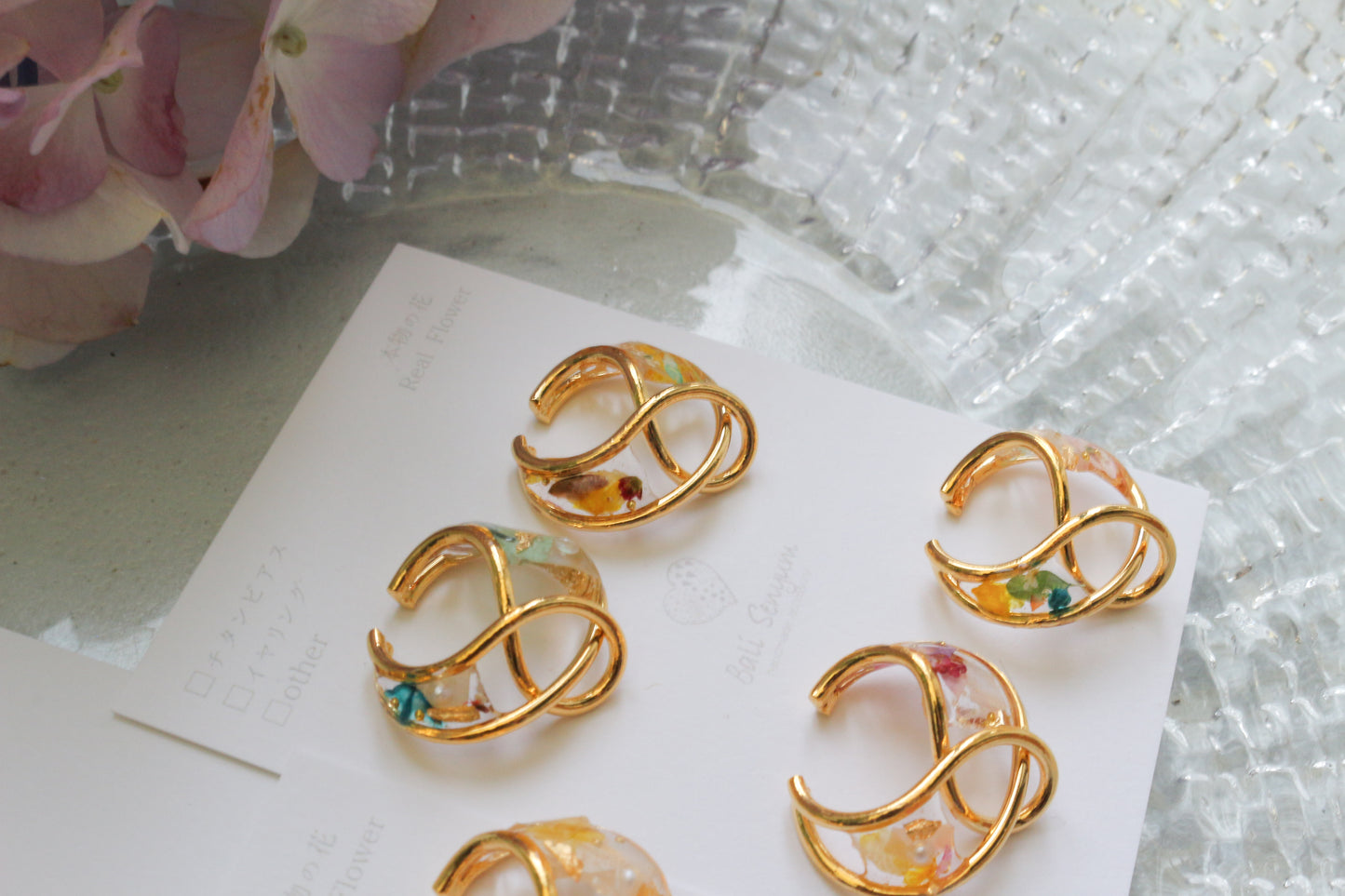 Linked Droplet Ear Cuffs (Limited item) - No.1