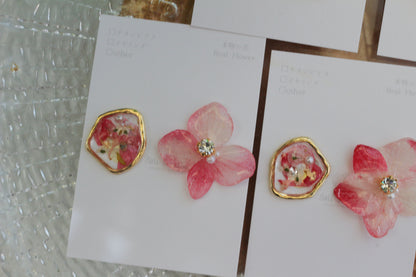 Hydrangea and Flower Medallion No.5 パーツ選べます。