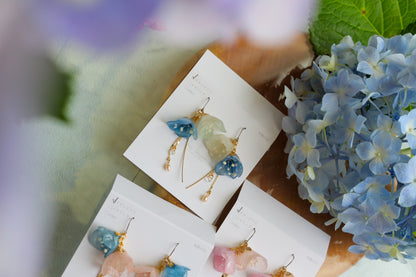 SUZUYOME2 Original Flower Earrings - No.9