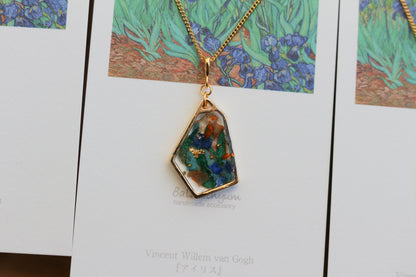 Gogh's Irises Inspired Necklace - アイリス
