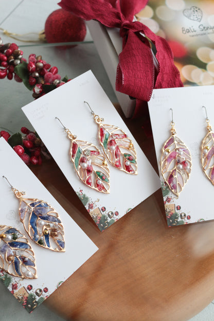 Christmas Leaf Earring