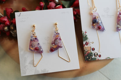 Christmas Triangle Earrings