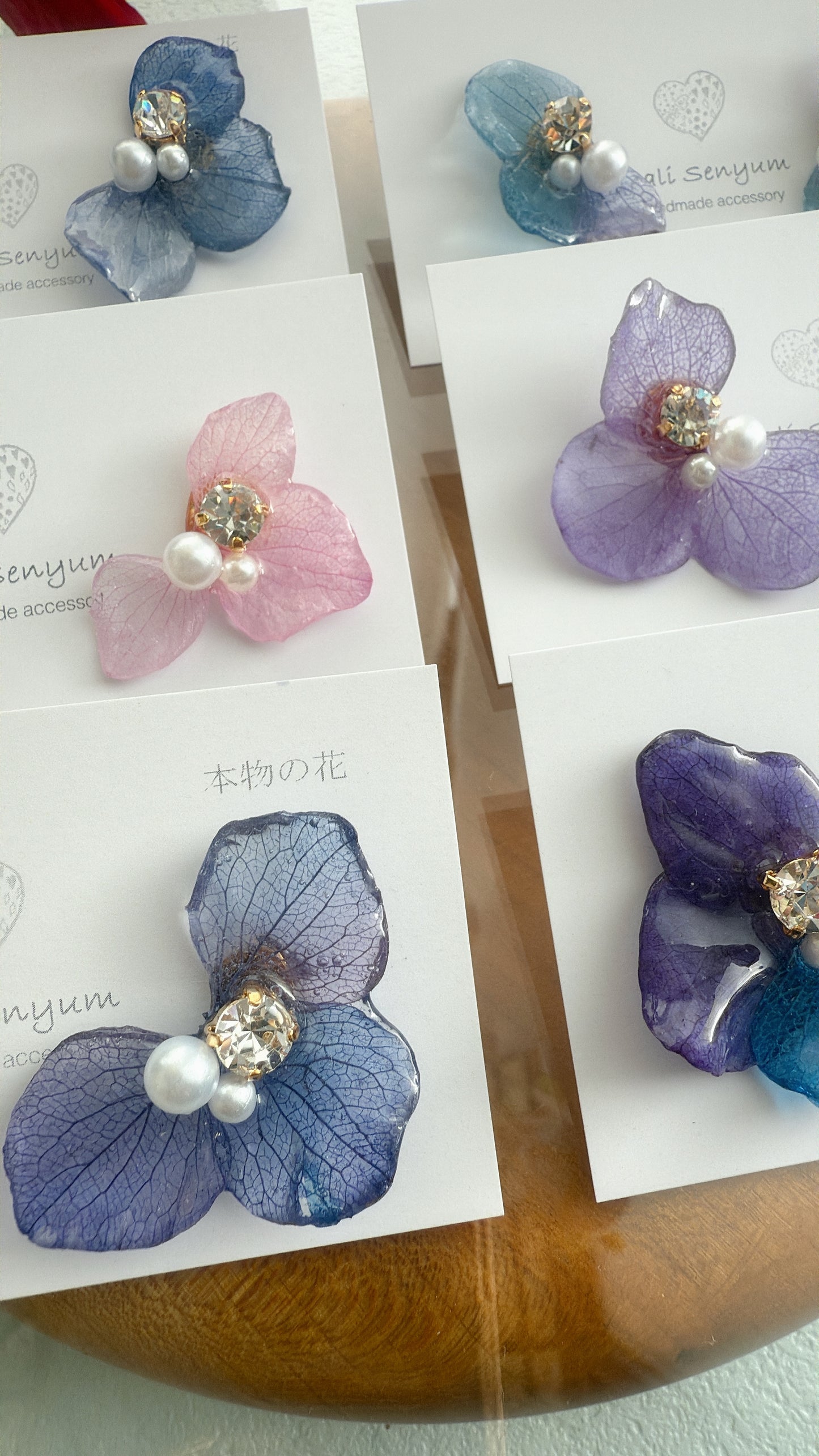 Hydrangea Wing No.112- Titanium Pierce(ピアス）