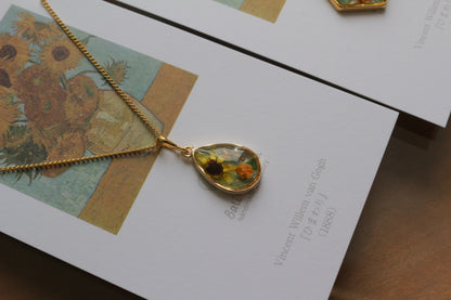 Gogh's Irises Inspired Necklace - ひまわり
