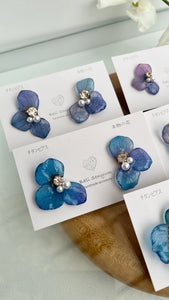 Gradation Hydrangea Wing No.95- Titanium Pierce(ピアス）