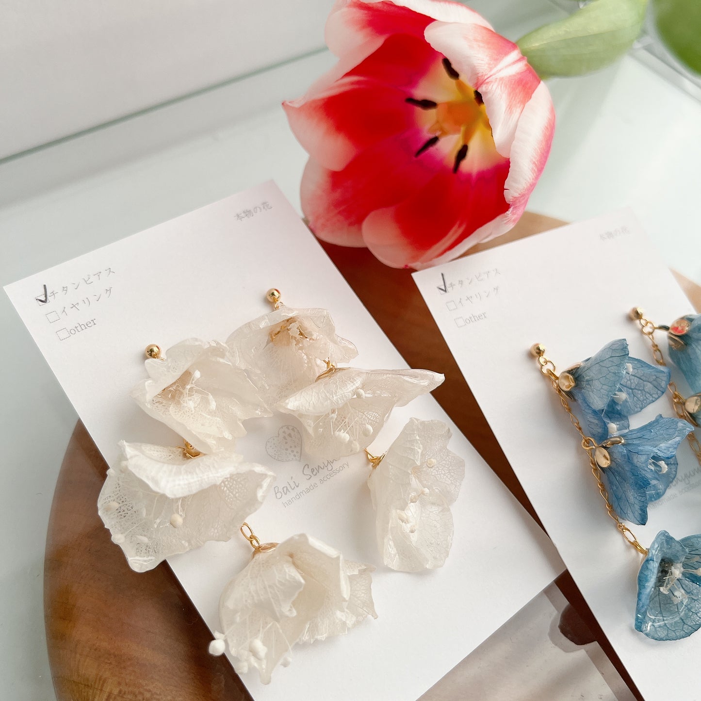 "Hanayome" Collection Earring No.42 パーツ選べます