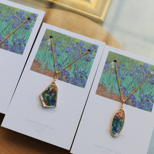 Gogh's Irises Inspired Necklace - アイリス