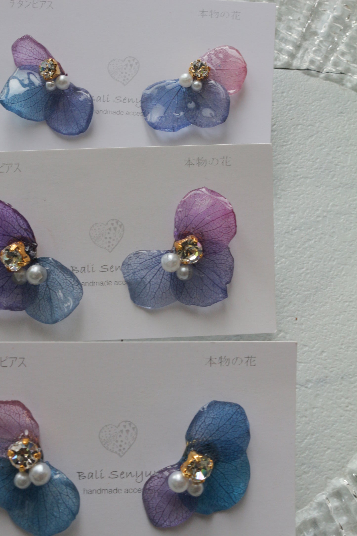 Hydrangea Wing No.143- Titanium Pierce(ピアス）