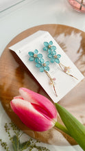 Real "Ajisai" Hydrangea Earring - Cool Color