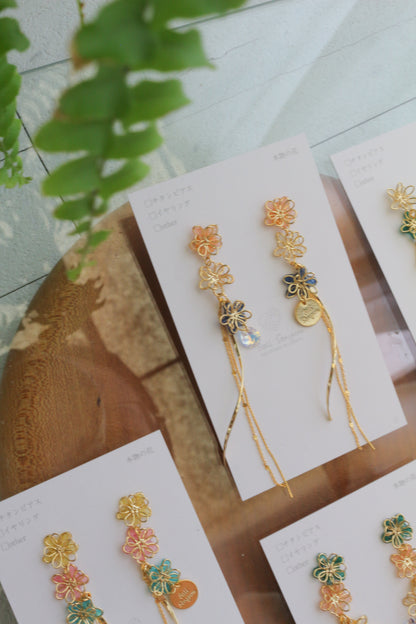 Oshikatsu Hydrangea Earrings No.2 ピアスorイヤリング