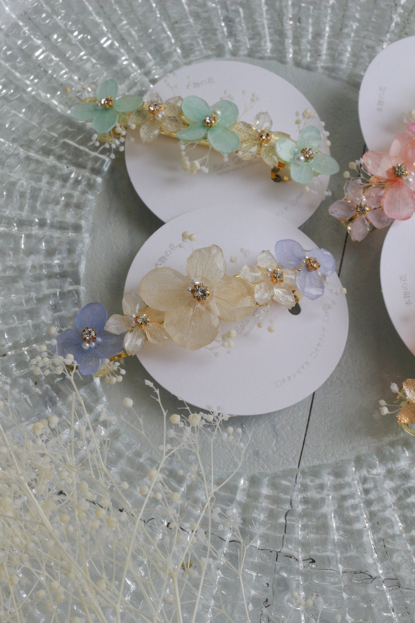 Hydrangea Hair Barrette No.47