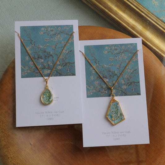 Gogh's Almond Tree in Blossom Inspired Necklace - アーモンドの花