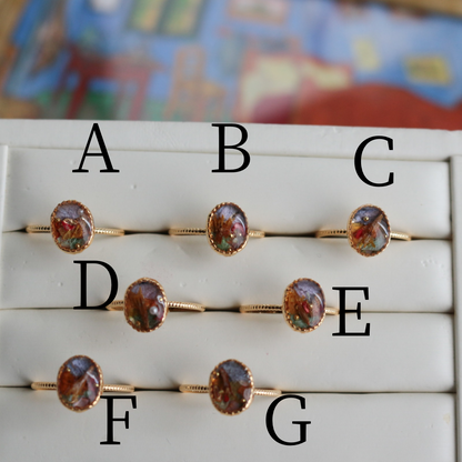 Gogh Inspired Ring No.1 - ゴッホの寝室