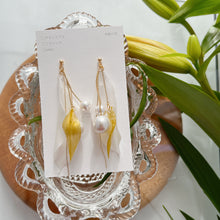 Yuri Flower Lily Earrings  No.2 -  Titanium Pierce