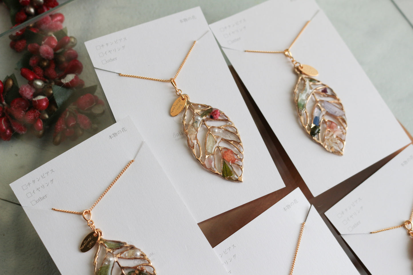 Leaf Necklace 60cm  No.14