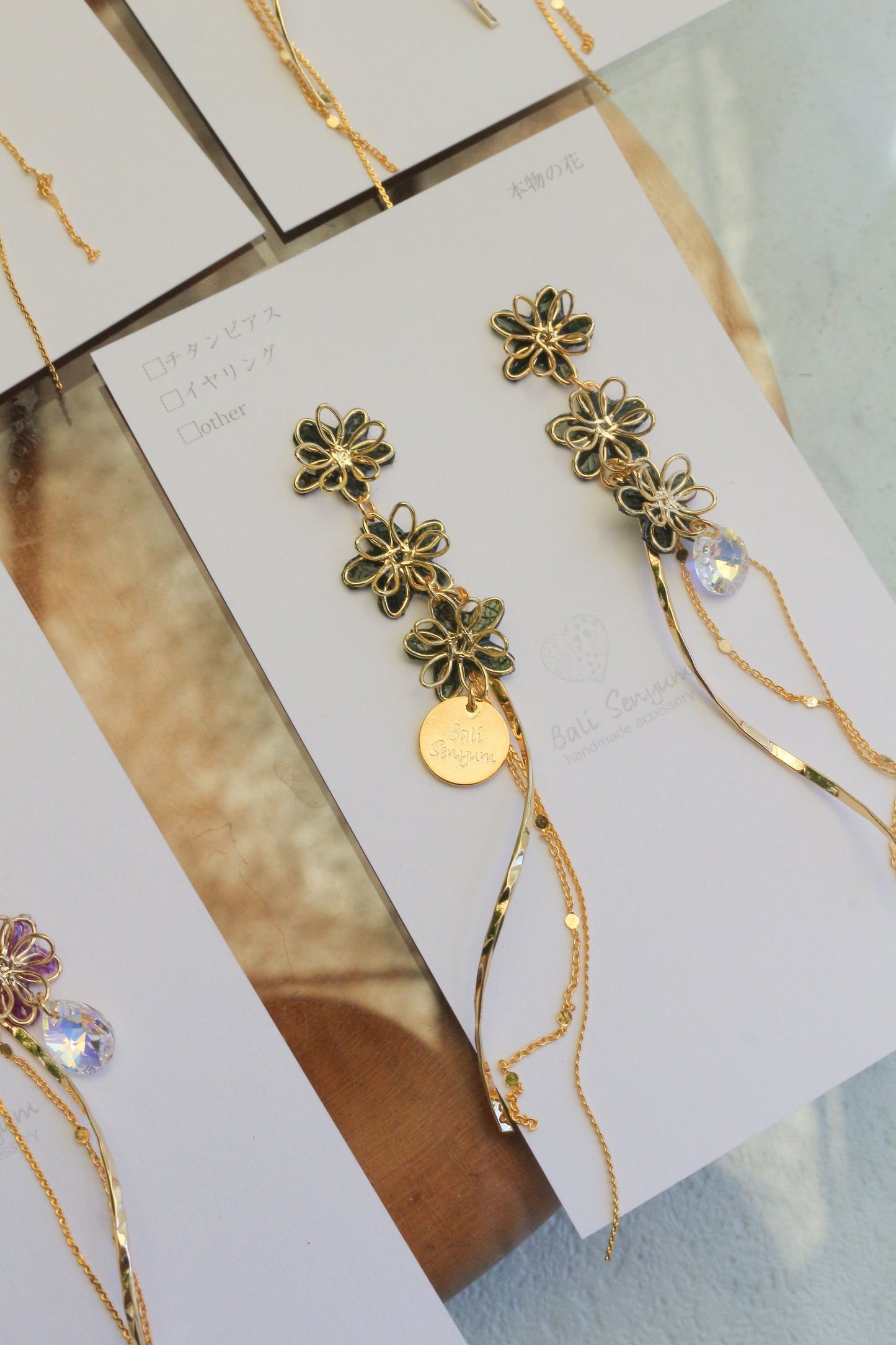 Oshikatsu Hydrangea Earrings No.3 ピアスorイヤリング