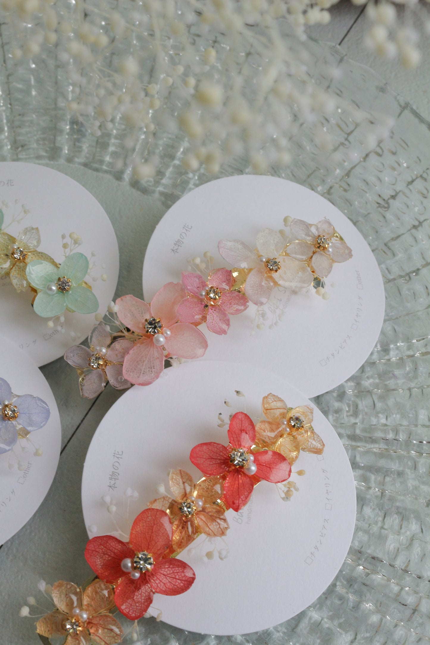 Hydrangea Hair Barrette No.47