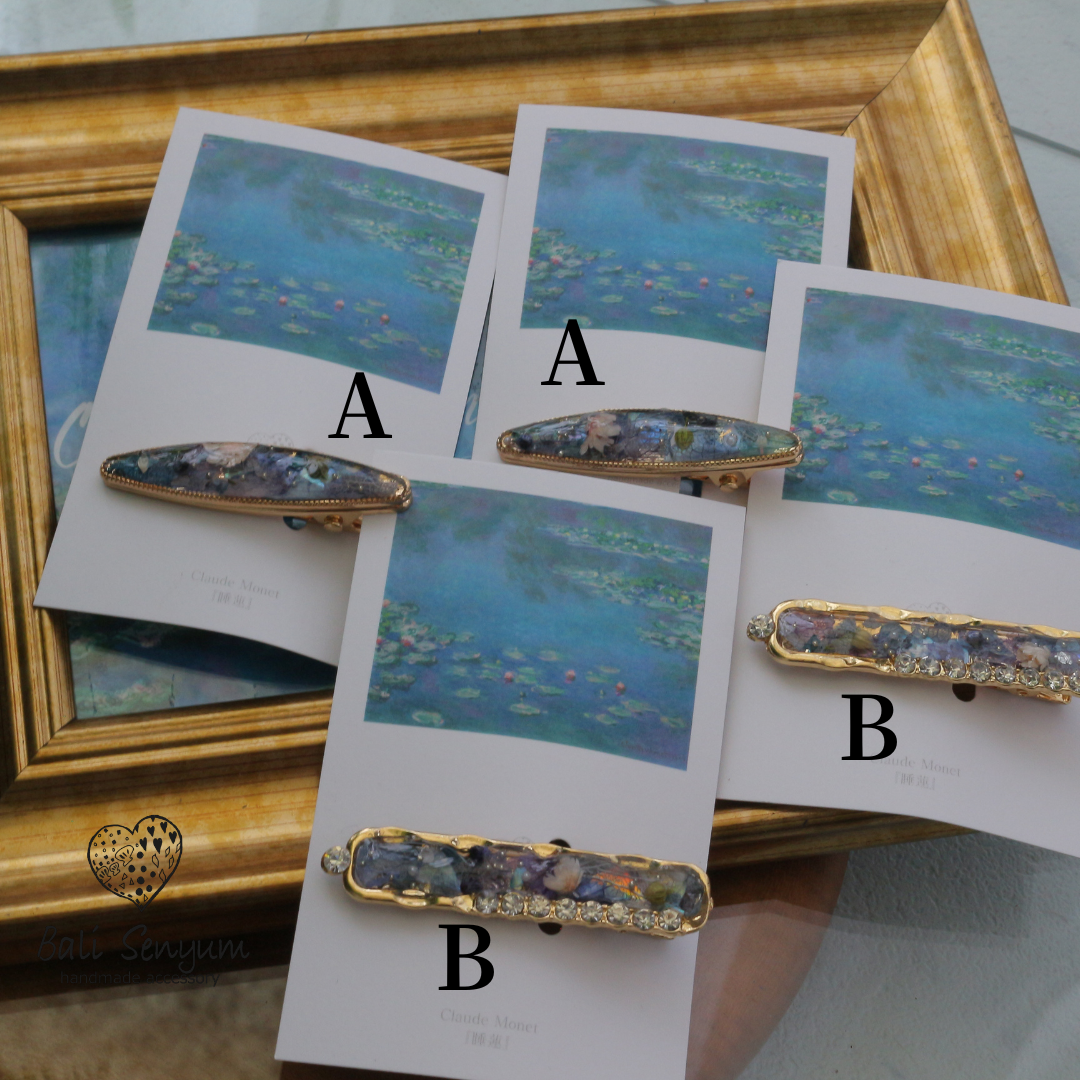 Monet's Inspired Hair Clip No.2 - 睡蓮