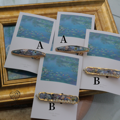 Monet's Inspired Hair Clip No.2 - 睡蓮