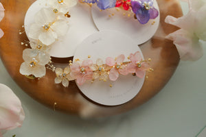 Hydrangea Hair Barrette No.25