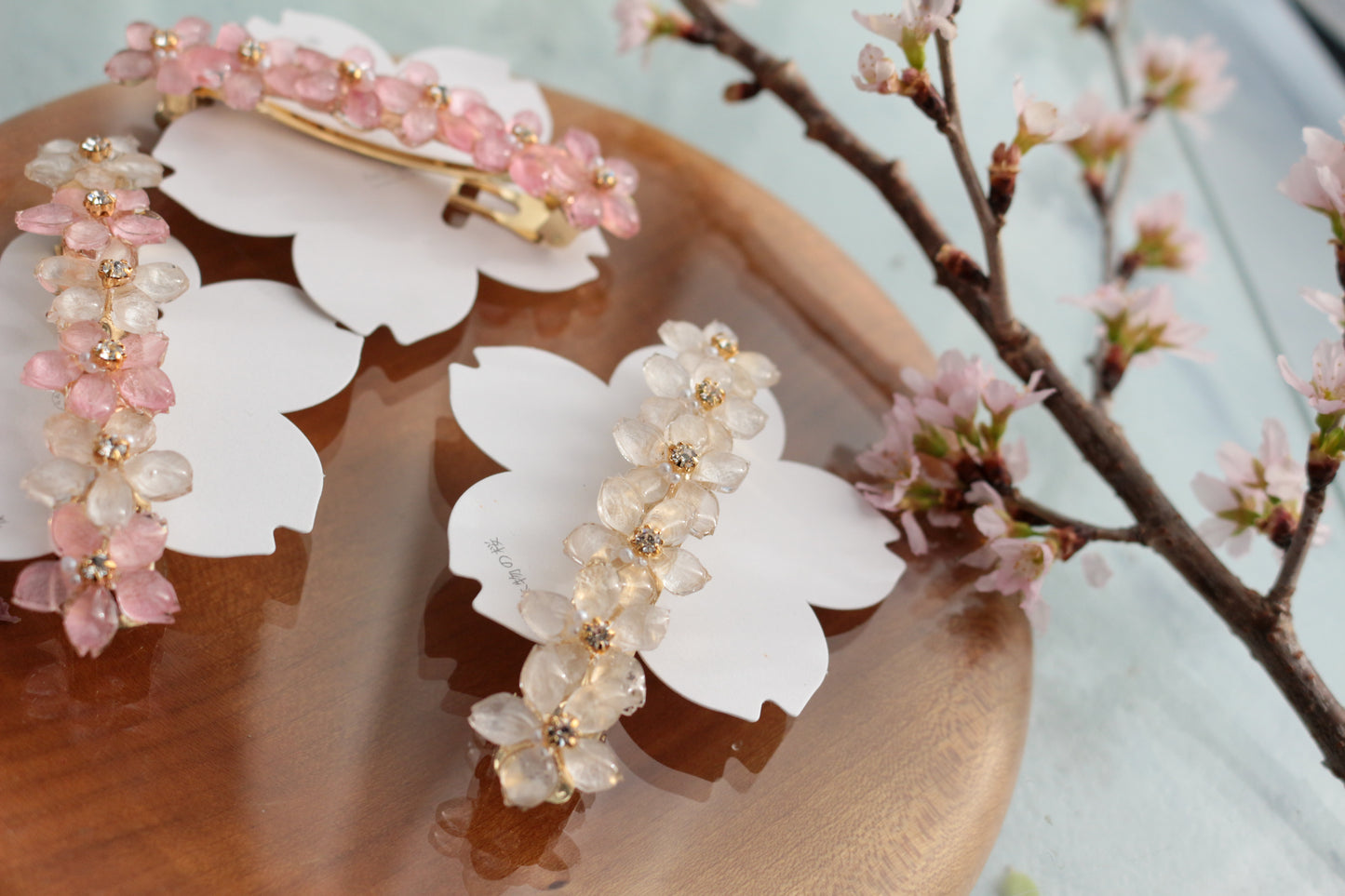 Six Someiyoshino Sakura Hair Barrette #S038