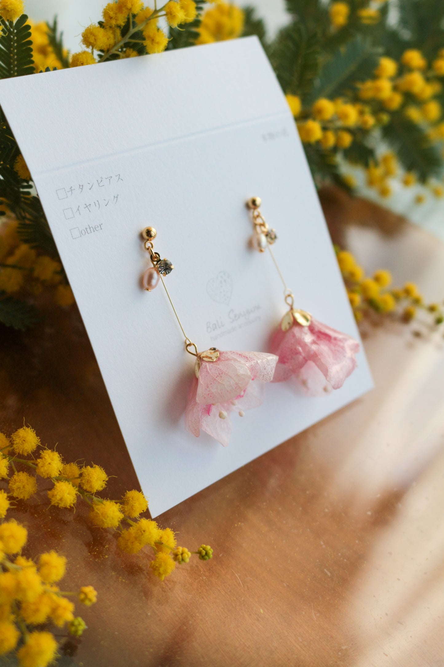 Flower Skirt Earrings - No.4 ピアスorイヤリング