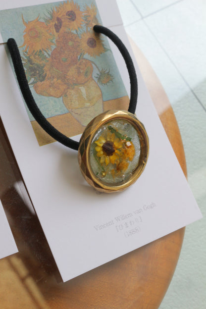 Gogh's Inspired Hair tie - ひまわり