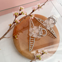 Someiyoshino Sakura Silver Color Hair Clip - White  Big